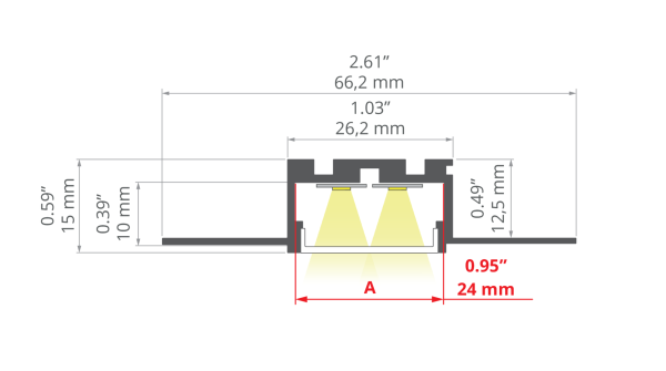 Unterputz LED Profil für elegante Beleuchtungslösungen in Wohnhäusern